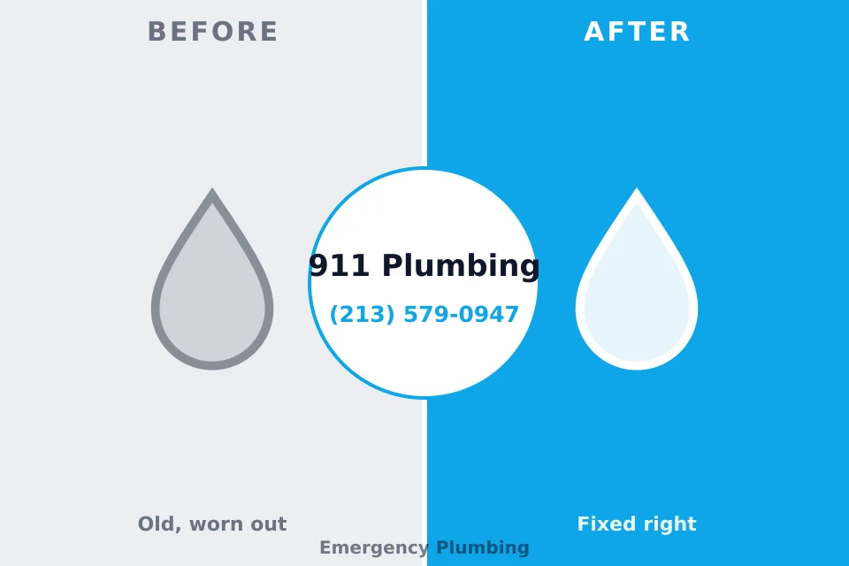 Before and after: plumbing repair Pelican Bay, TX